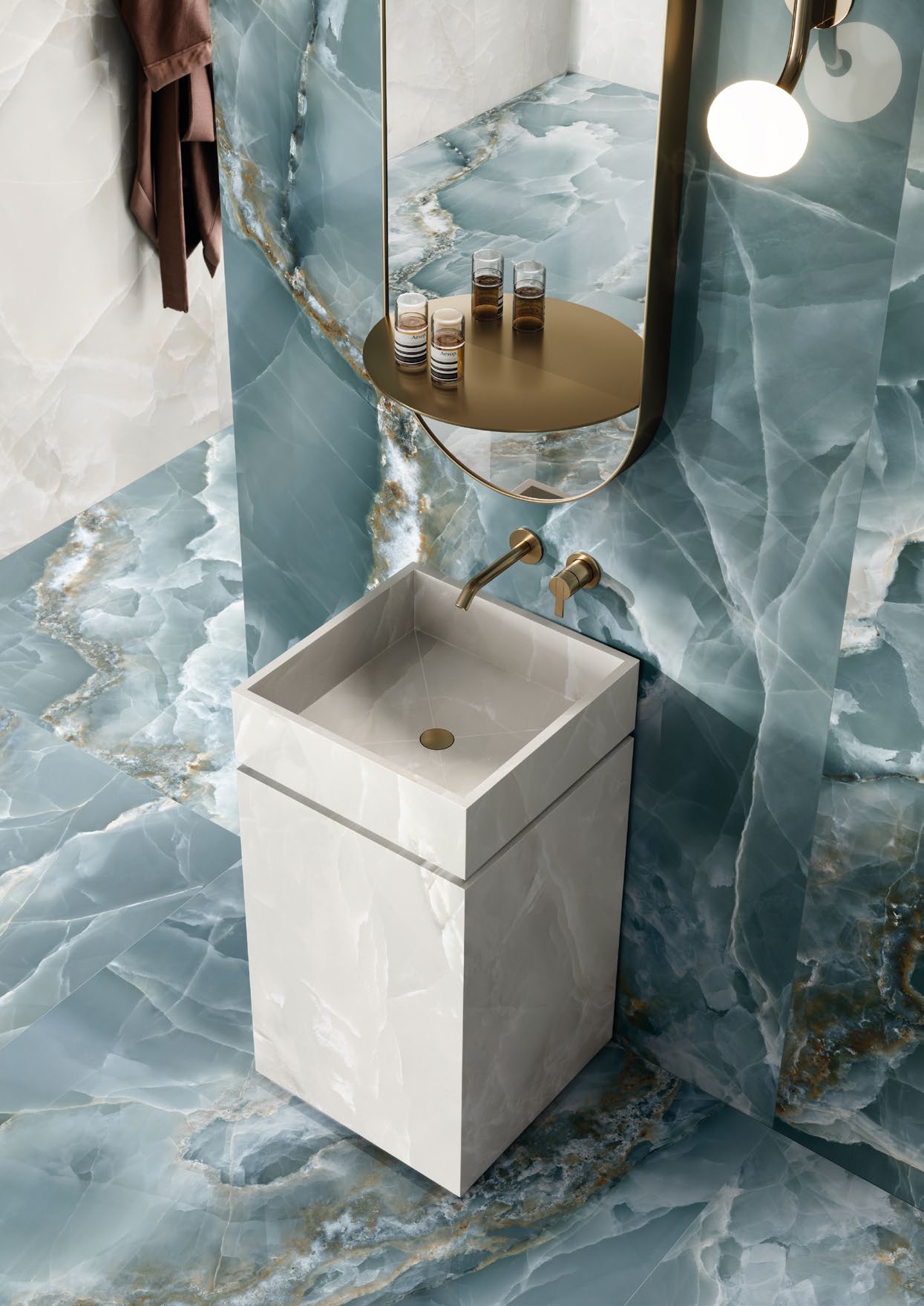 Bathroom Blue Onyx