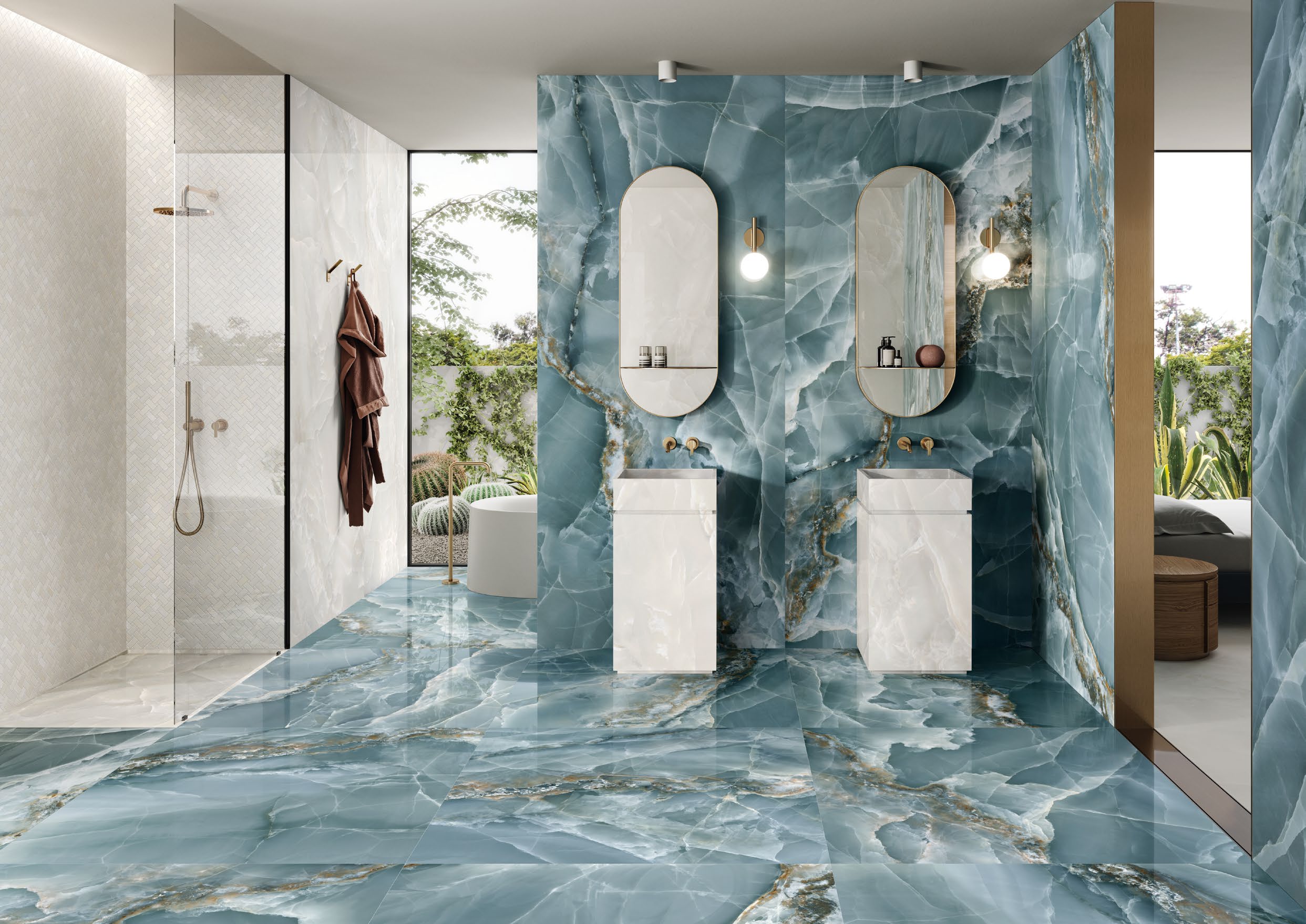 Bathroom Blue Onyx