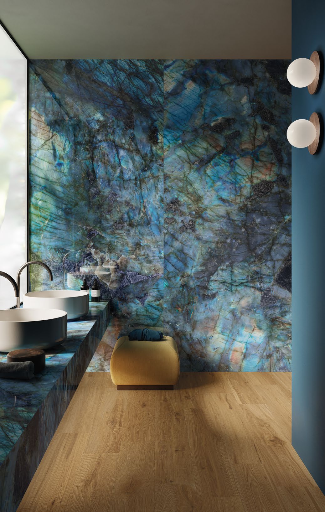 Bathroom Blue Marble