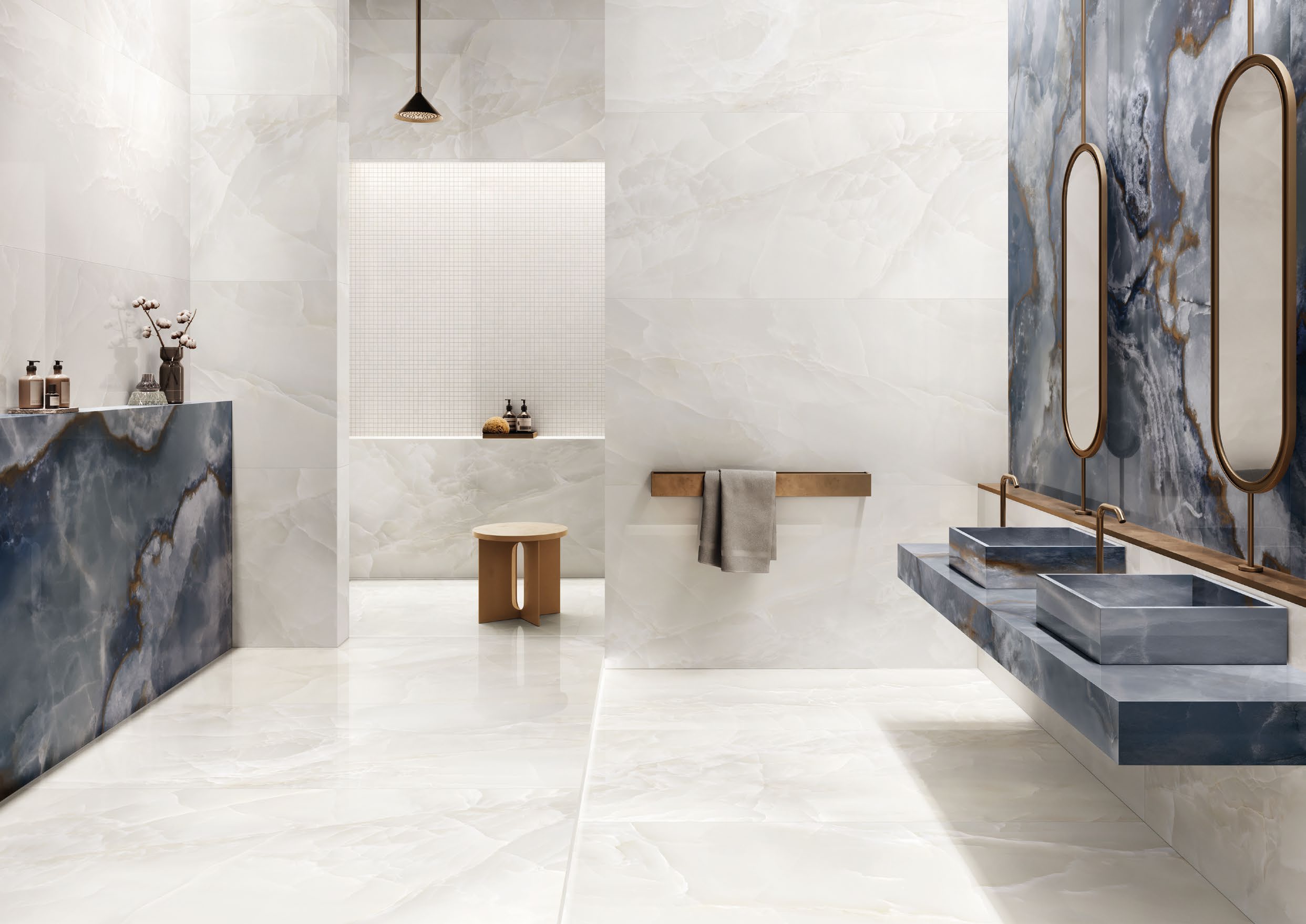 Marble Bathroom Dark Blue Onyx