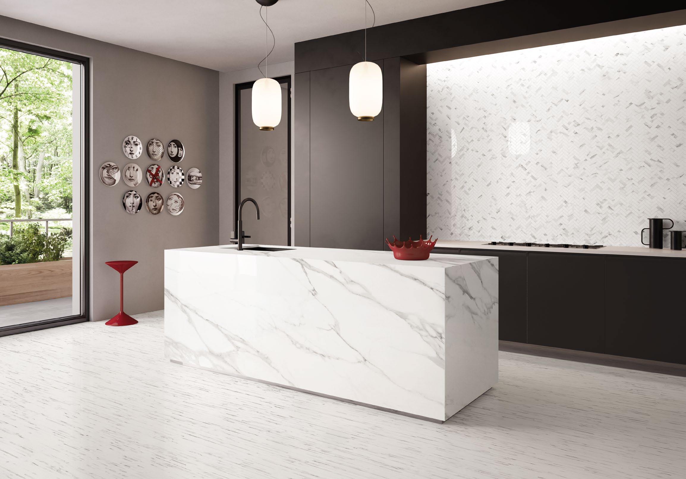 White marble